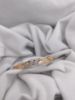 ORO-Z Italian Modern Triangular Accent Gold Bangle