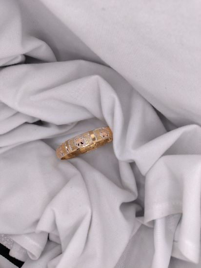 gold machine cut bangles