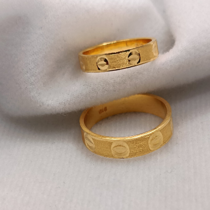 ORO-Z CNC Gold London Infinity Couple Band