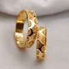 Picture of ORO-Z Gold CNC Fancy Mumbai Infinity Engagement Couple Band