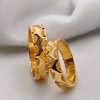 Picture of ORO-Z Gold CNC Fancy Mumbai Infinity Engagement Couple Band