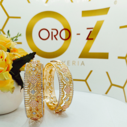 ORO-Z Mumbai Geometric Gold Bangles