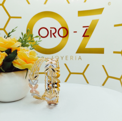 Floral Gold Bangles