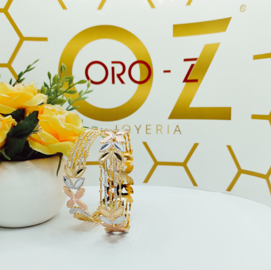 Floral Gold Bangles