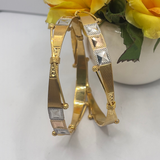 CNC gold bangles