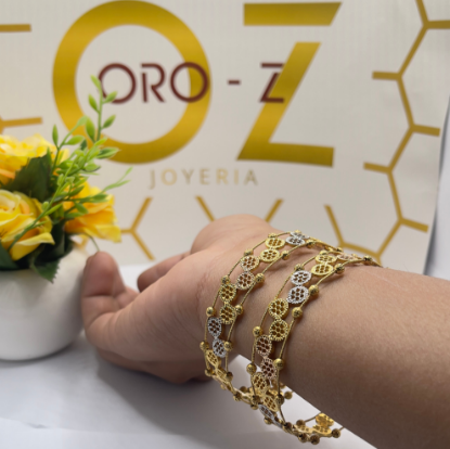 intricate gold bangles