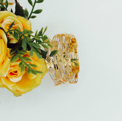 Elegant gold bangles
