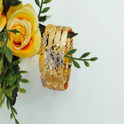 18K Gold Bangles