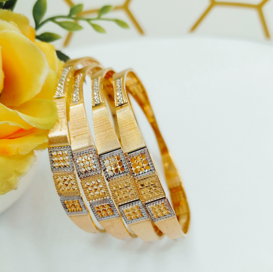 Statement Gold Bangles