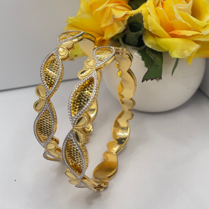 Picture of Intricate Grace 22k Gold CNC Bangle