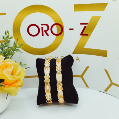 Tokyo Double CNC Gold Bangles