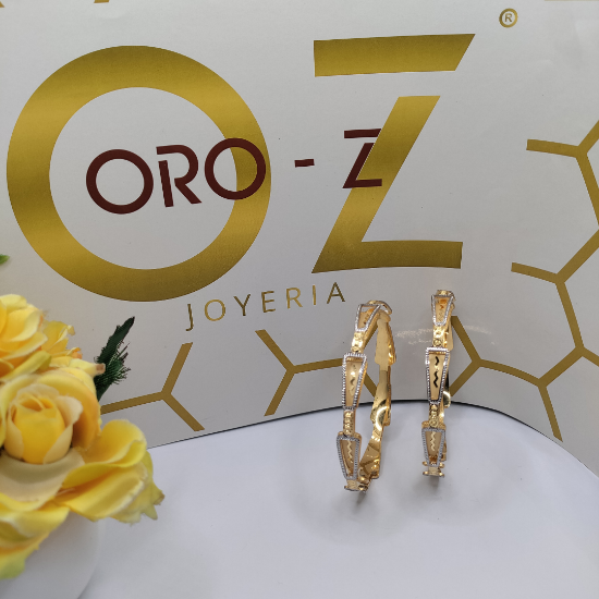 Tokyo Double CNC Gold Bangles