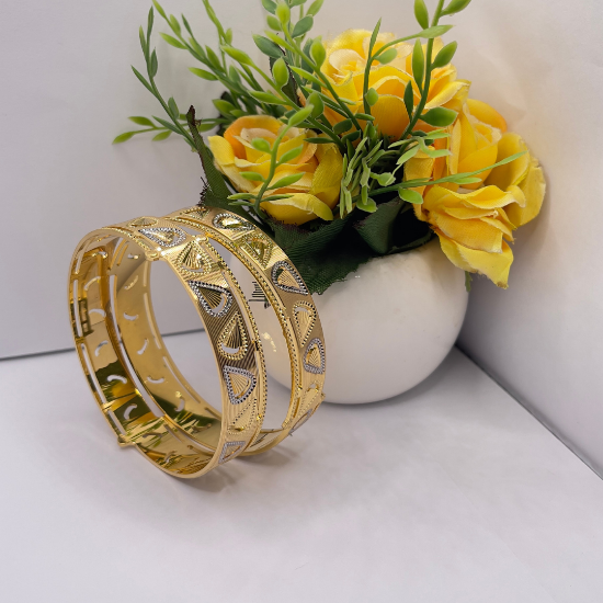 High Polish Gold Bangles