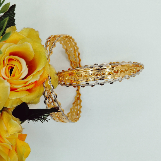 Modern design gold bangles