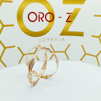 Picture of ORO-Z New Funky Glimmer CNC Sydney Gold Bangles