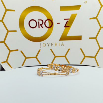 Picture of Trending Spiral Mold Handcrafted Sydney CNC Gold Bangles