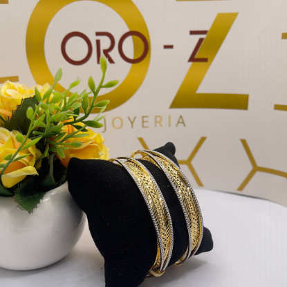 Picture of ORO-Z Classical Style Sydney Gold CNC Bangle