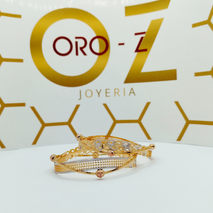 Picture of Tokyo ORO-Z Vertical Para CNC Gold Bangles