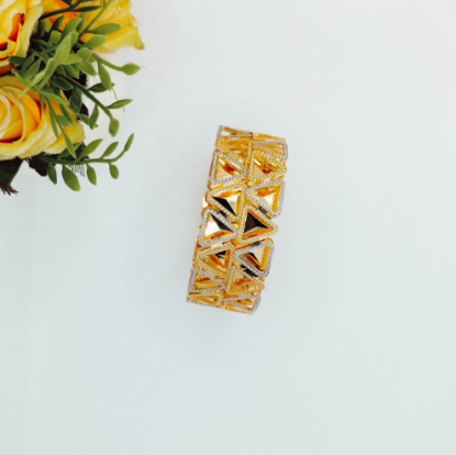 CNC crafted 22K gold bangles