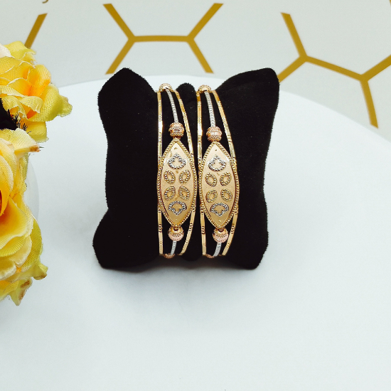 Picture of New Trendy CNC Gold Bangles