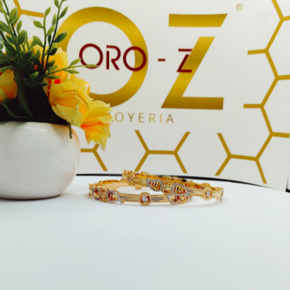 Gold bangles