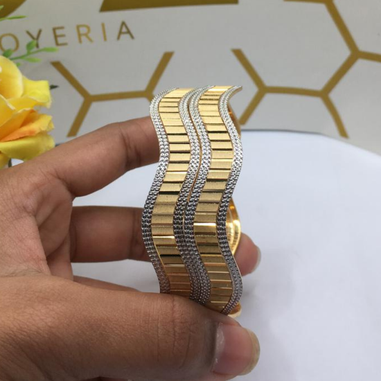 Picture of ORO-Z Swanky London CNC Gold Bangles