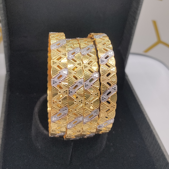 Picture of Glint ORO-Z Gold London CNC Bangles