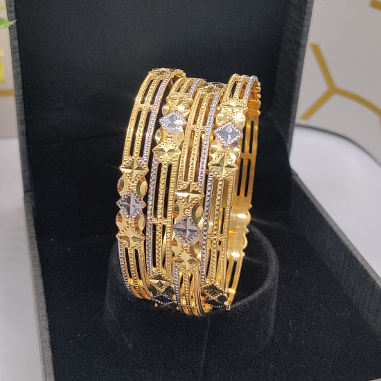 Picture of ORO-Z Glister London CNC Gold Bangle