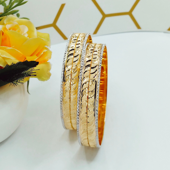 Picture of Groovy ORO-Z CNC London Gold Bangles