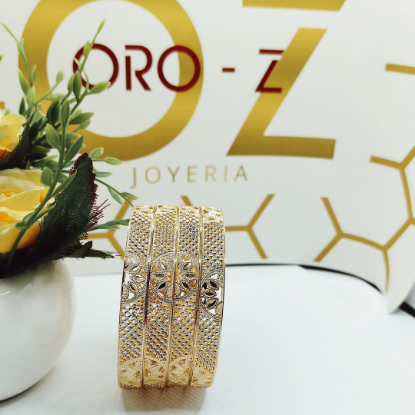 Picture of New Elite London Gold CNC Bangles