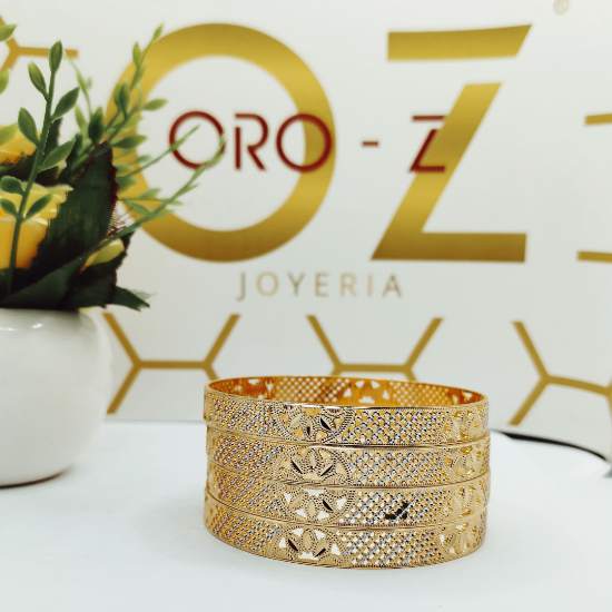 Picture of New Elite London Gold CNC Bangles