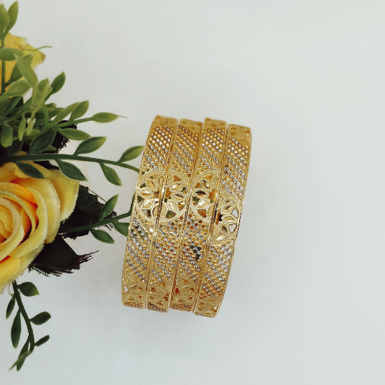 Picture of New Elite London Gold CNC Bangles