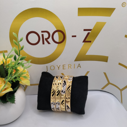 Picture of ORO-Z Glide London CNC Gold Bangles