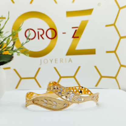 Picture of London ORO-Z Plump CNC Gold Bangles