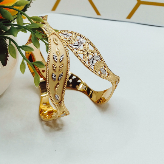 Picture of London ORO-Z Plump CNC Gold Bangles