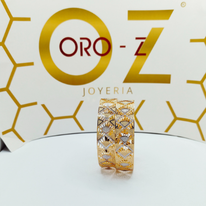 Picture of Dippy CNC London Gold Bangles 