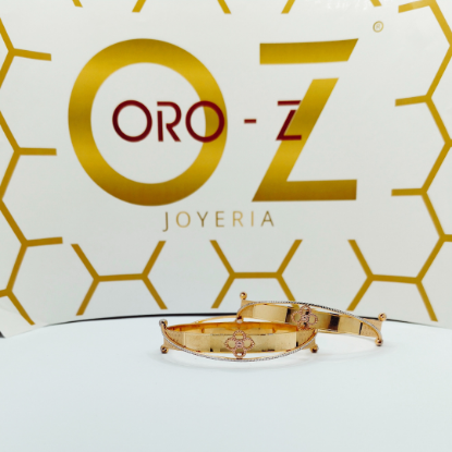 Picture of Botanic Style London Gold CNC Bangles