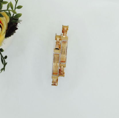 CNC Laser Cut Gold Bangles