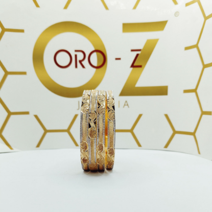 Picture of Decorous London ORO-Z Gold CNC Bangles