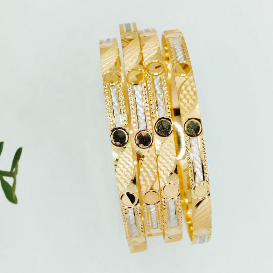 Picture of London Minimalist Design CNC Gold Bangles