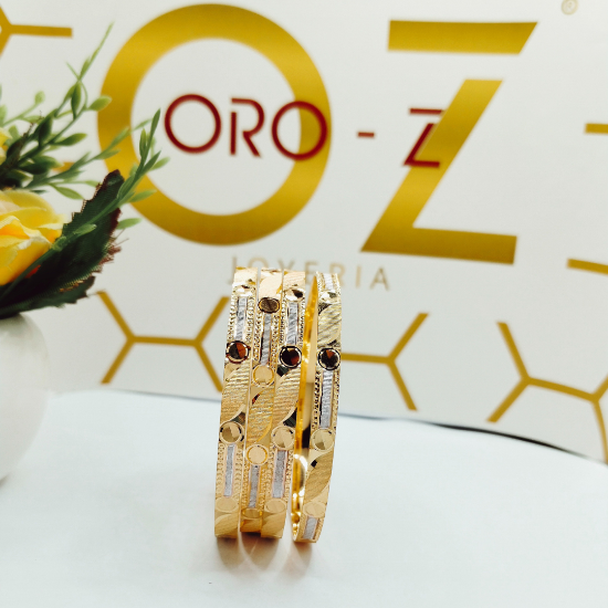 Picture of London Minimalist Design CNC Gold Bangles