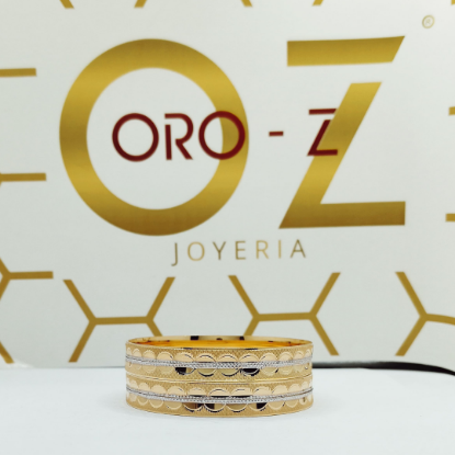 Picture of Falcate London Style CNC Gold Bangles