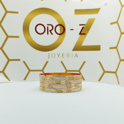 Picture of New-fashioned London CNC Gold Bangles