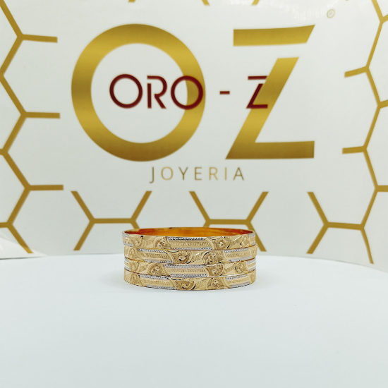 Picture of New-fashioned London CNC Gold Bangles