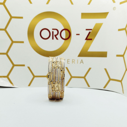 Picture of Modern Elegance CNC London Gold Bangles
