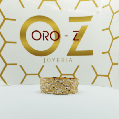 Picture of New Curly CNC London Gold Bangles