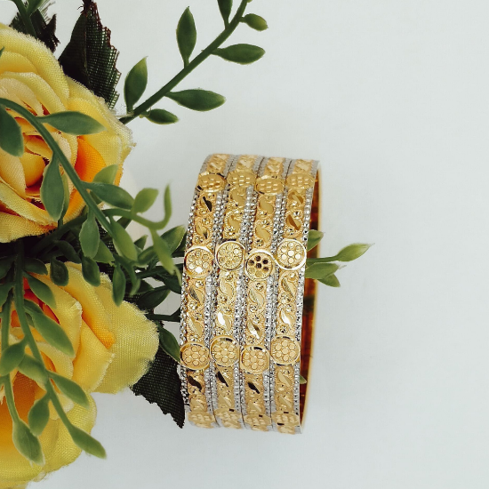 Picture of Traditional Gold Mumbai Bangles for Women – Culture Meets Craft