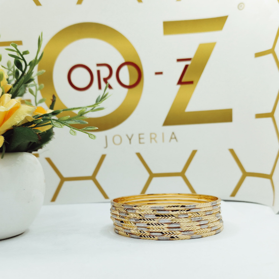 CNC gold bangles