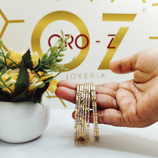 lightweight gold bangles for women