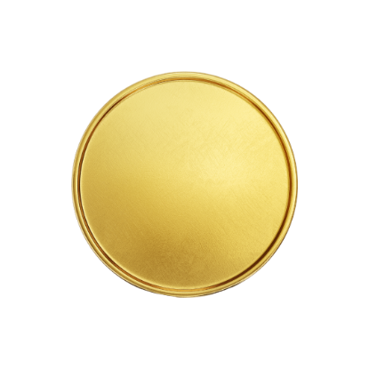Picture of 999 Fine Gold Plain Coin.